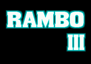 Rambo III title screen for Sega Genesis